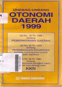 Undang-Undang Otonomi Daerah 1999