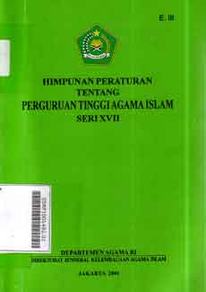 Himpunan Peraturan Tentang Perguruan Tinggi Agama Islam