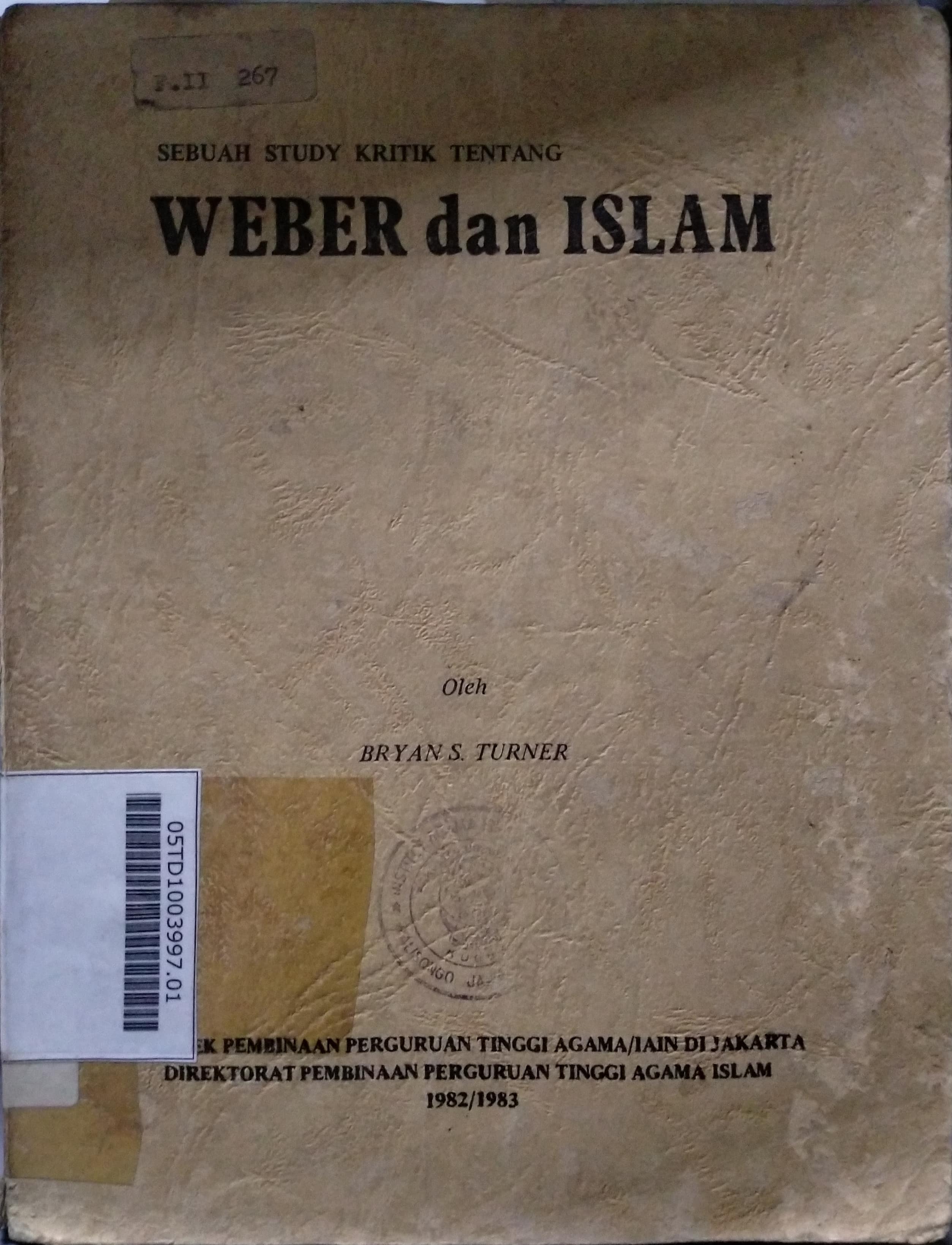 Sebuah Study Kritik Tentang Weber dan Islam