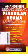 Amandemen Undang-Undang Peradilan Agama (UU RI No. 3 Th. 2006)