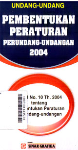 Undang-Undang Pembentukan Peraturan Perundang-Undangan 2004