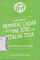 Dari Hukum Memakai Cadar Hingga Hak Istri Yang Ditalak Tiga