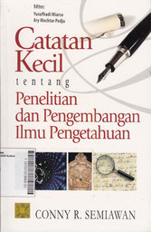 Catatan Kecil Tentang Penelitian Dan Pengembangan Ilmu Pengetahuan