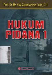 Hukum Pidana I