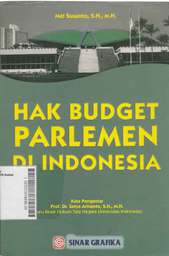 Hak Budget Parlemen di Indonesia