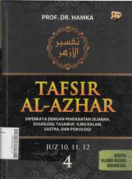 Tafsir Al-Azhar : diperkaya dengan pendekatan sejarah, sosiologi, tasawuf, ilmu kalam, sastra, dan psikologi