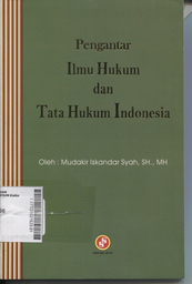 Pengantar Ilmu Hukum dan Tata Hukum Indonesia