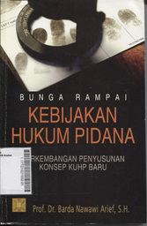 Bunga Rampai Kebijakan Hukum Pidana : perkembangan penyusunan konsep KUHP baru