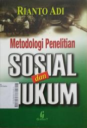 Metodologi Penelitian Sosial dan Hukum