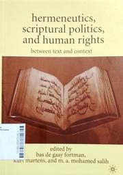 Hermeneutics, Scriptural Politics, and Human Rights : between text and context