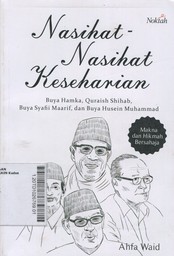 Nasihat-Nasihat Keseharian : Buya Hamka, Quraish Shihab, Buya Syafii Maarif, dan Buya Husein Muhammad