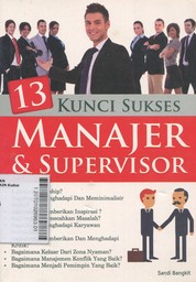 13 Kunci Sukses Manajer & Supervisor