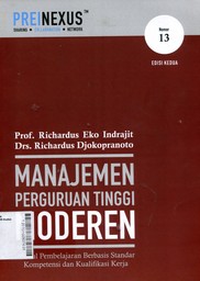 Manajemen Perguruan Tinggi Modern : Modul Pembelajaran Berbasis Standar Kompetensi dan Kualifikasi Kerja