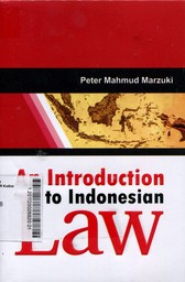 An Introduction To Indonesian Law