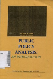 Public Policy Analisis : an introduction
