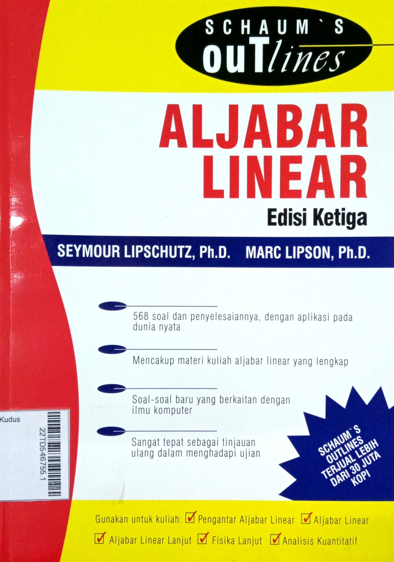 Schaum's Outlines Teori dan Soal Aljabar Linear Edisi Ketiga