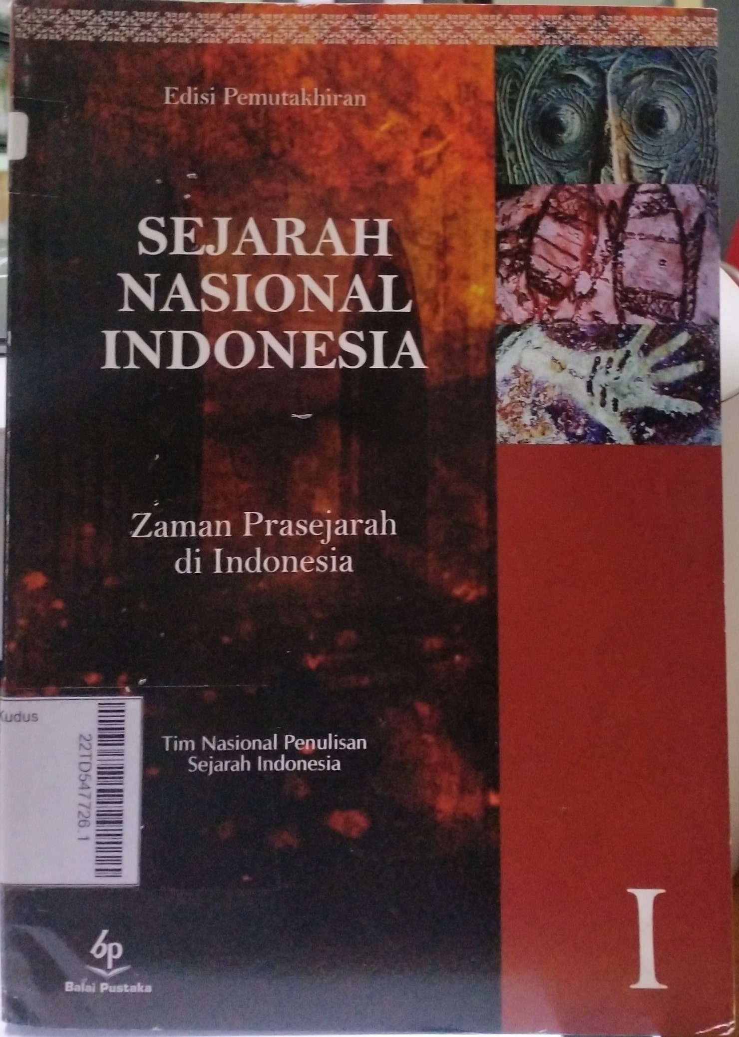 Sejarah Nasional Indonesia Jilid I : zaman prasejarah di Indonesia