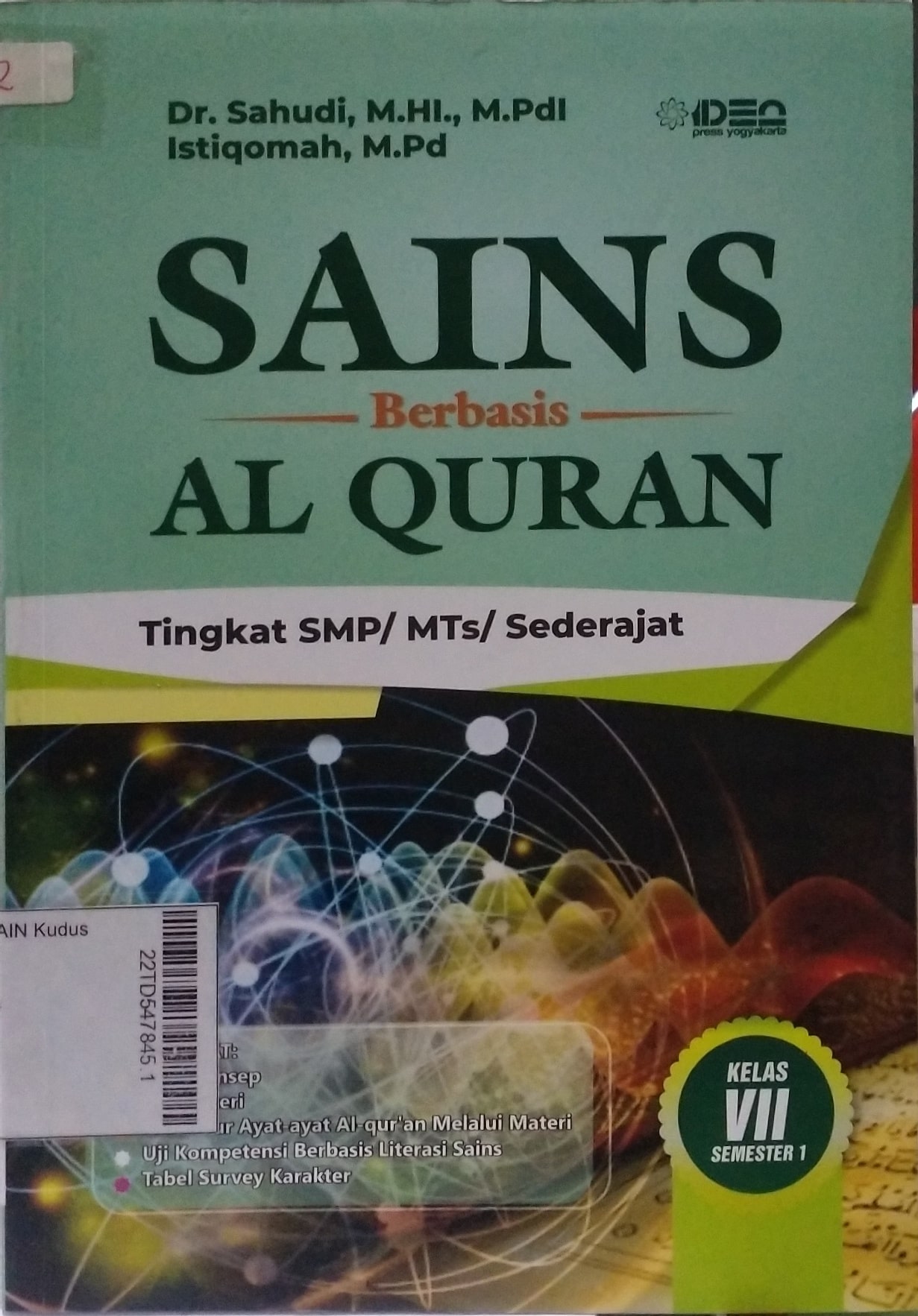 Sains Berbasis Al Qur'an : tingkat SMP/MTS/sederajat