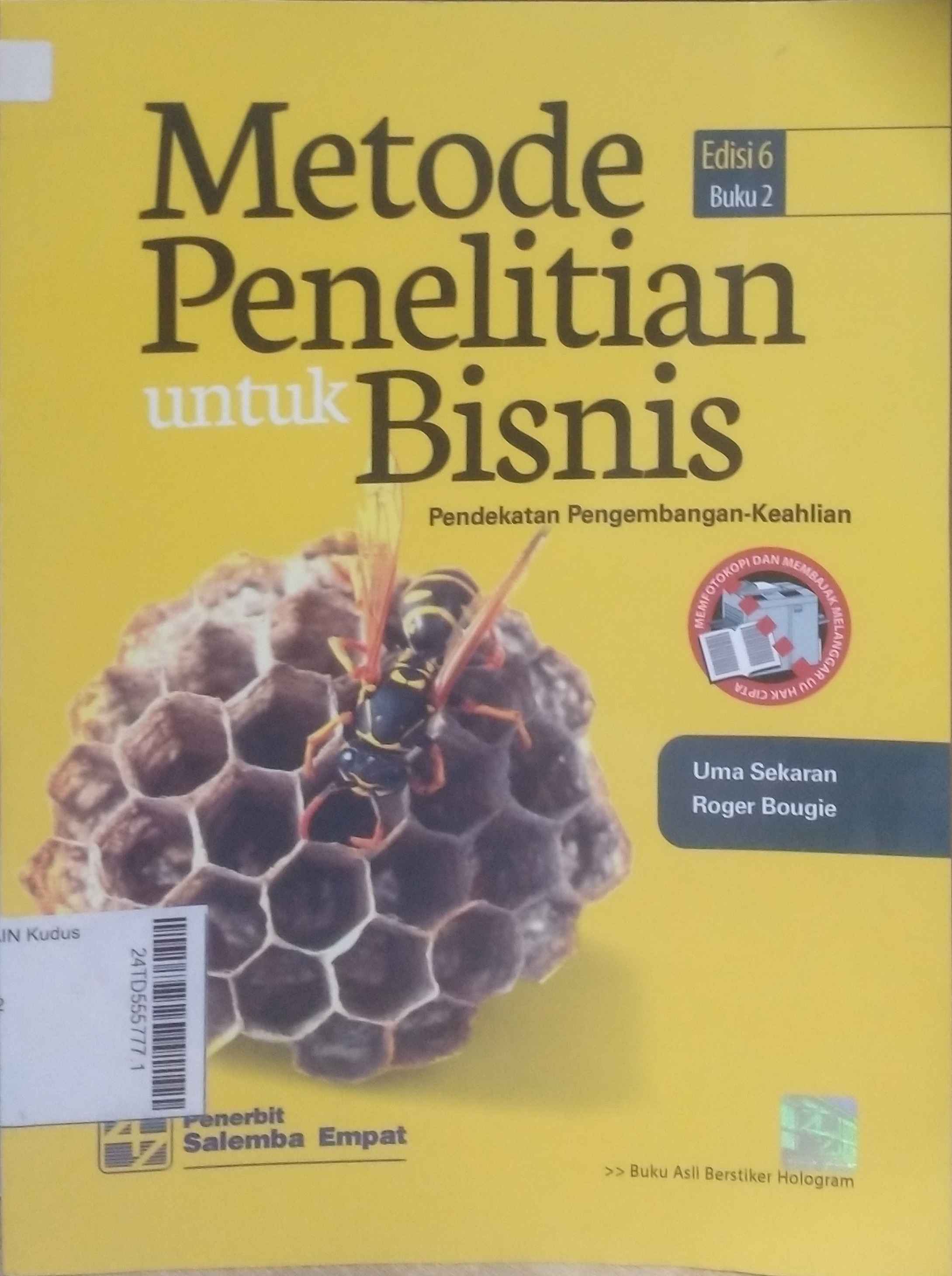 Metode Penelitian untuk Bisnis : Pendekatan pengembangan-keahlian 2