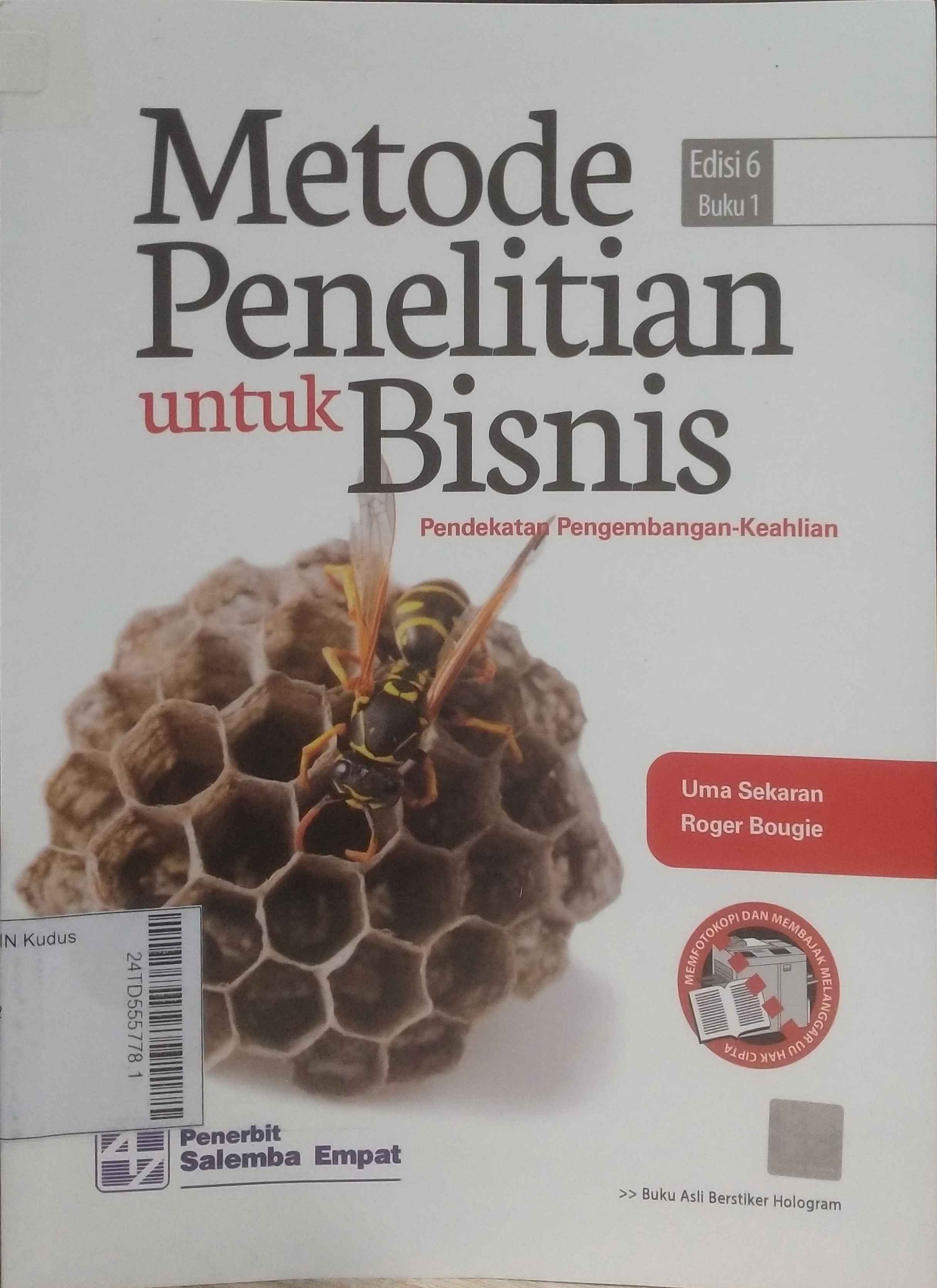 Metode Penelitian untuk Bisnis : Pendekatan pengembangan-keahlian 1