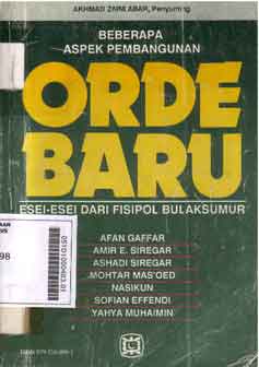 Beberapa Aspek Pembangunan Orde Baru : esei-esei dari fisipol Bulaksumur