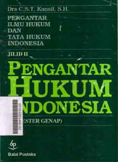 Pengantar Ilmu Hukum : Pengantar Ilmu Hukum Dan Tata Hukum Indonesia