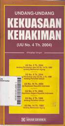 Undang-Undang Kekuasaan Kehakiman (UU No. 4 Th. 2004)