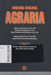 Undang-Undang Agraria