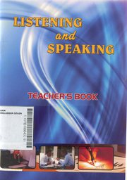 Listening And Speaking Teacher's Book
