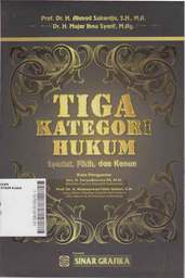 Tiga Kategori Hukum : syariat, fikih, dan kanun