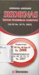Undang-Undang Sistem Pendidikan Nasional (UU RI No. 20 Th. 2003)