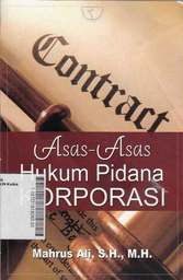 Asas-Asas Hukum Pidana Korporasi