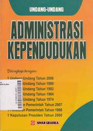 Undang-Undang Administrasi Kependudukan