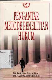 Pengantar Metode Penelitian Hukum
