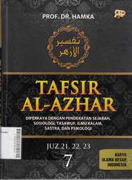 Tafsir Al-Azhar : diperkaya dengan pendekatan sejarah, sosiologi, tasawuf, ilmu kalam, sastra, dan psikologi jilid 7