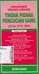 Amandemen Undang-Undang Tindak Pidana Pencucian Uang (UU No. 25 Th. 2003)