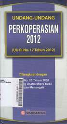 Undang-Undang Perkoperasian 2012 (UU No. 17 Tahun 2012)