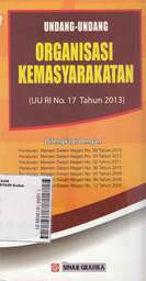 Undang-Undang Organisasi Kemasyarakatan (UU No. 17 Tahun 2013)