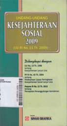 Undang-Undang Kesejahteraan Sosial (UU No. 11 Tahun 2009)