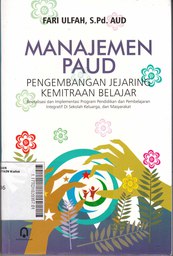 Manajemen Paud : pengembangan jejaring kemitraan belajar