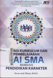Inovasi Kurikulum Dan Pembelajaran PAI SMA Berbasis Pendidikan Karakter